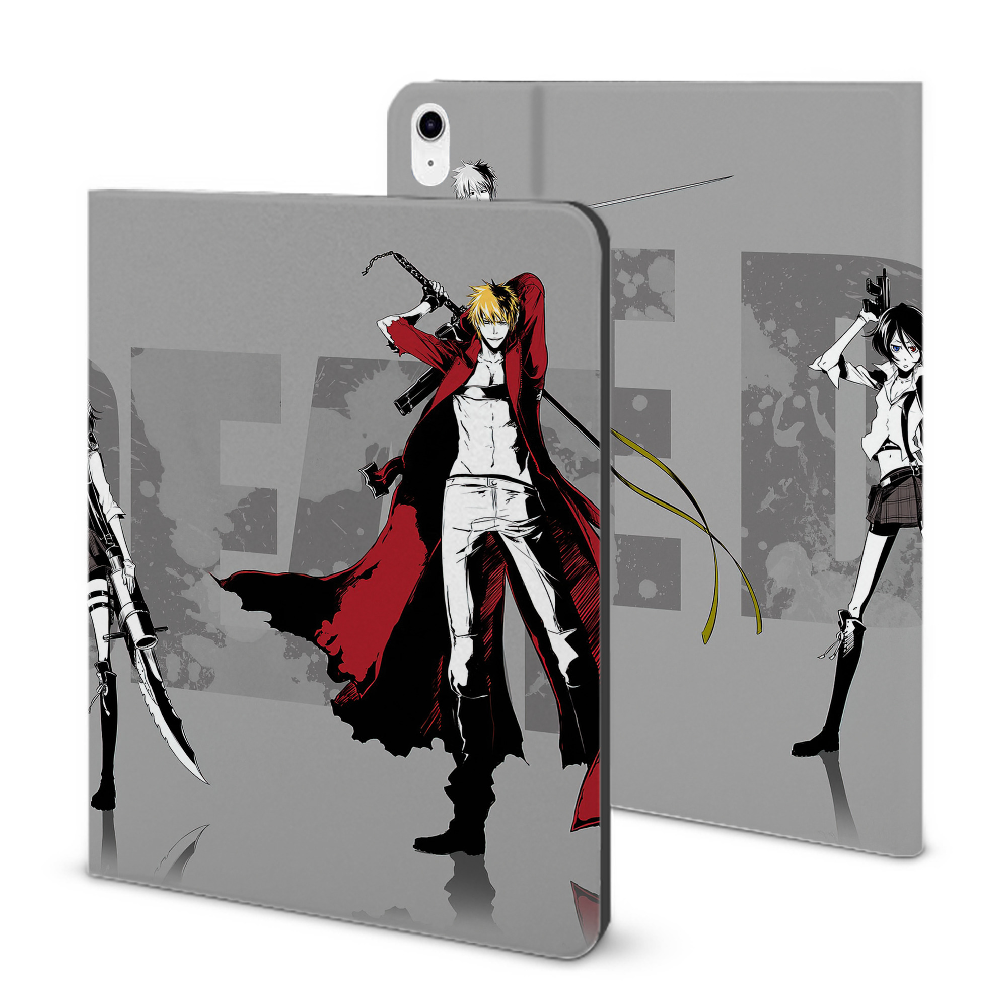 （画像用） ブリーチ BLEACH IPad ケース ブック型 PUレザー TPU 耐衝撃 軽量 薄型 ペン収納なし 全面保護 IPad 各モデル対応